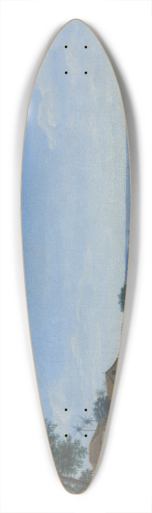 Frans Post - Landscape in Brazil with Sugar Plantation 39.3 inch art pintail longboard deck