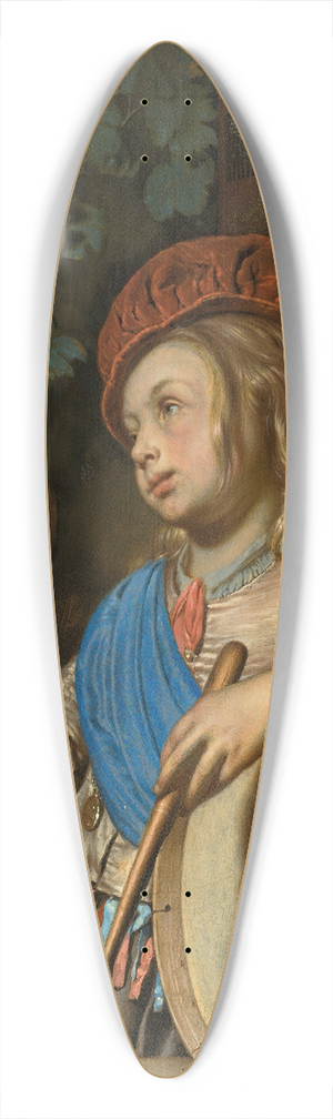 Frans van Mieris the Elder - The Drummer Boy 39.3 inch art pintail longboard deck
