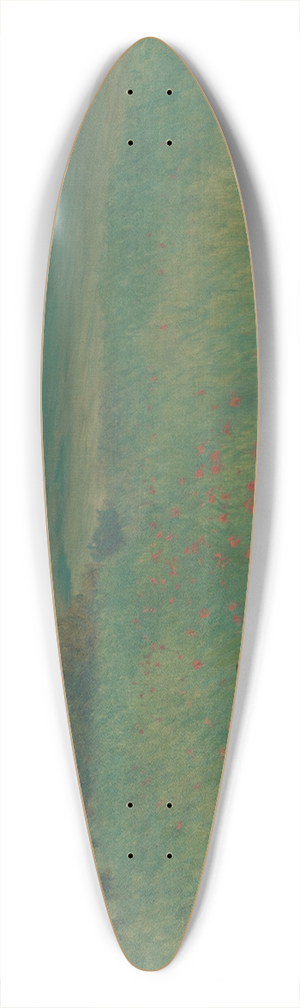 Frantiek Kavn - Red Poppies 39.3 inch art pintail longboard deck