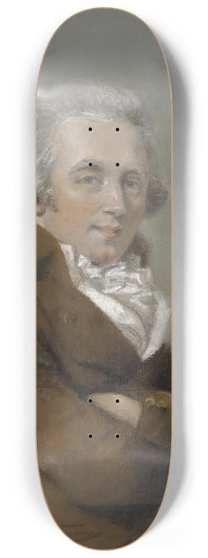 John Raphael Smith - Portrait Of Daniel Gardner (C. 1750-1805) 8.25 inch art skate deck