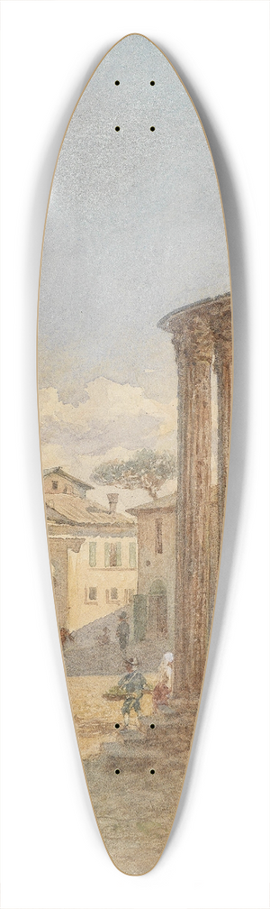 Franz Alt - Rom Forum Boarium 39.3 inch art pintail longboard deck