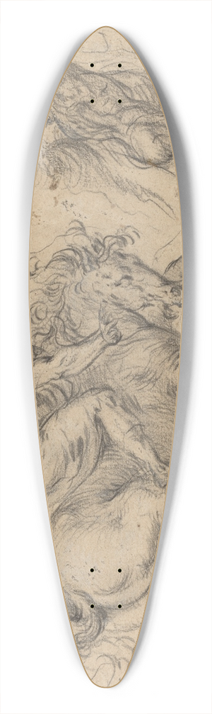 Franz Cleyn - The Sacrifice of Marcus Curtius 39.3 inch art pintail longboard deck
