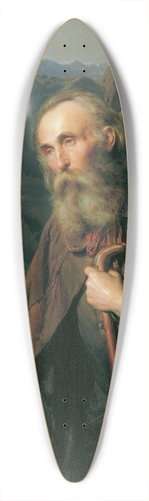 Franz Eybl - Ein alter Bettler 39.3 inch art pintail longboard deck