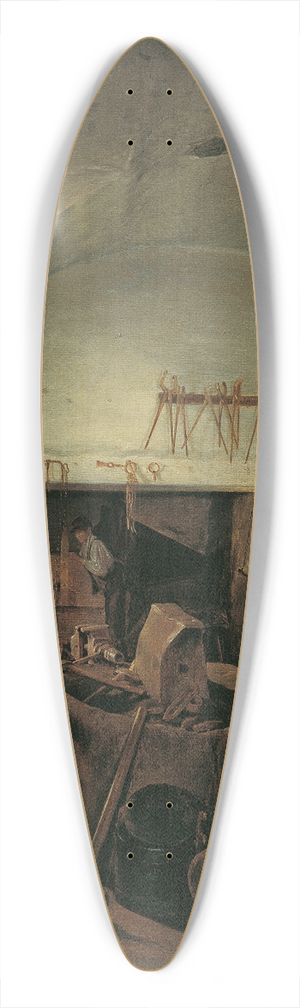 Franz Eybl - The inside of a forge 39.3 inch art pintail longboard deck
