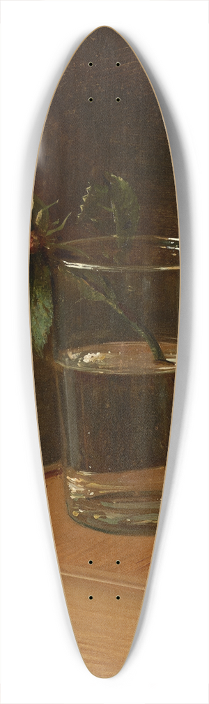 Franz Krger - Rose im Glas 39.3 inch art pintail longboard deck
