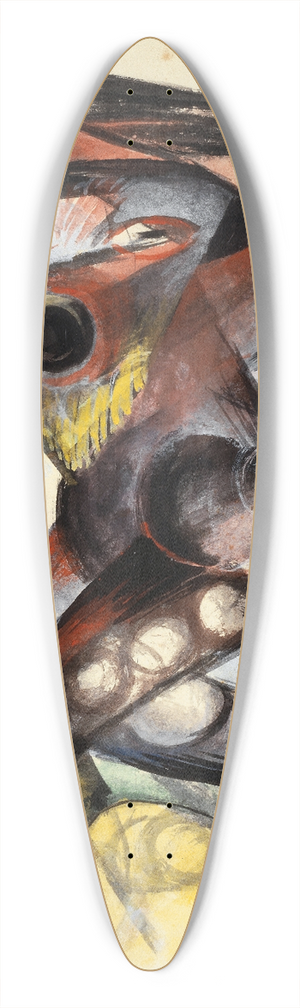 Franz Marc - Caliban 39.3 inch art pintail longboard deck