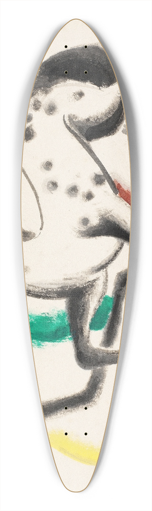 Franz Marc - Pferd 39.3 inch art pintail longboard deck