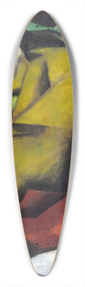Franz Marc - Tiger 39.3 inch art pintail longboard deck