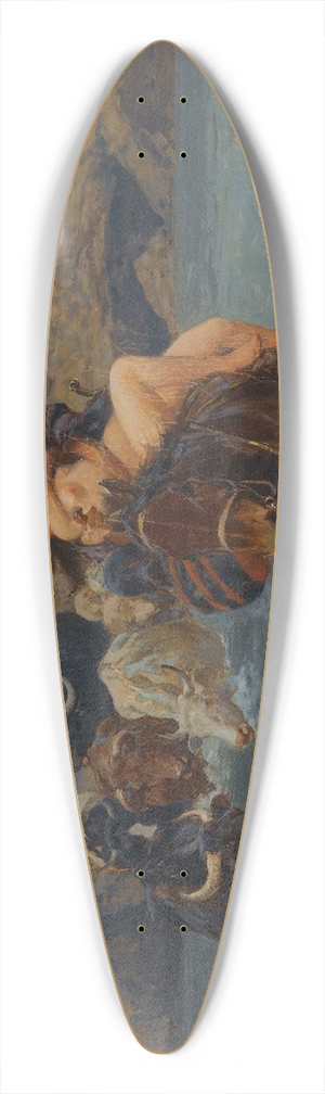 Franz Roubaud - The Kidnapping 39.3 inch art pintail longboard deck