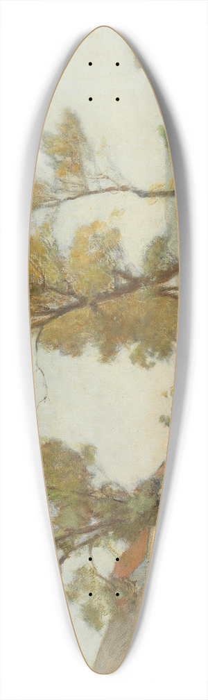 Franz Rumpler - Wiese vor einem Dorf 39.3 inch art pintail longboard deck