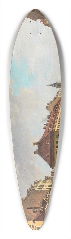 Franz Scheyerer - Die Jgerzeile mit dem Leopoldstdter Theater 39.3 inch art pintail longboard deck