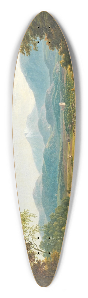 Franz Scheyerer - und Hauer Landschaft mit Karpaten 39.3 inch art pintail longboard deck