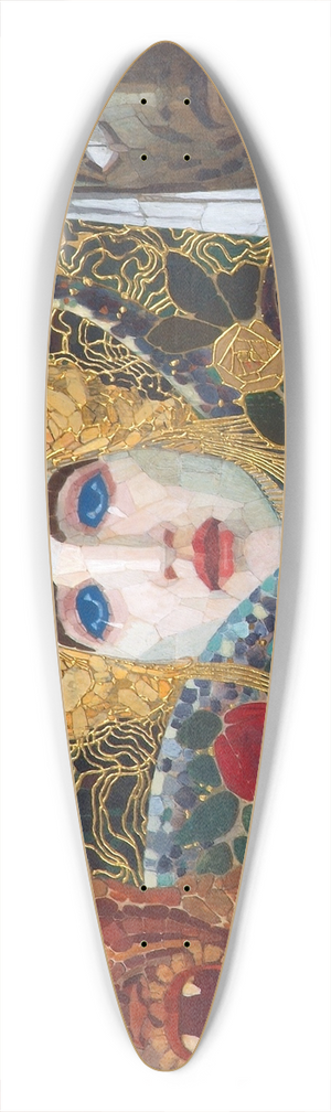 Franz Thiele - Entwurf fr ein Mosaik 39.3 inch art pintail longboard deck