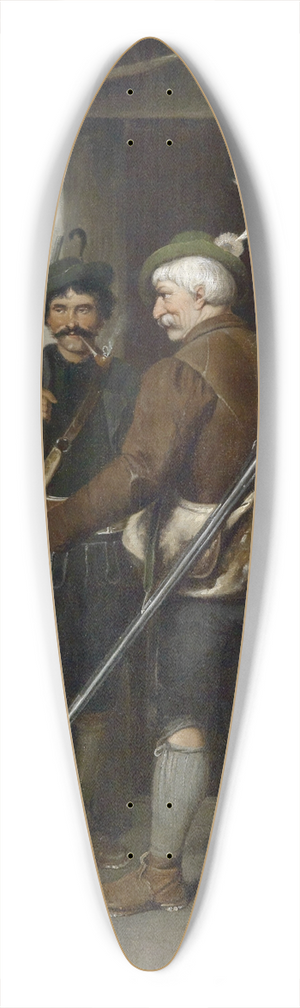 Franz von Defregger - Abschied des Jgers 39.3 inch art pintail longboard deck