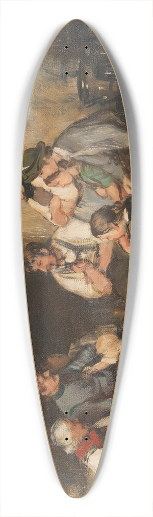 Franz von Defregger - Der Urlauber (lskizze) 39.3 inch art pintail longboard deck
