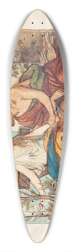 Franz von Matsch - Antikes Paar 39.3 inch art pintail longboard deck