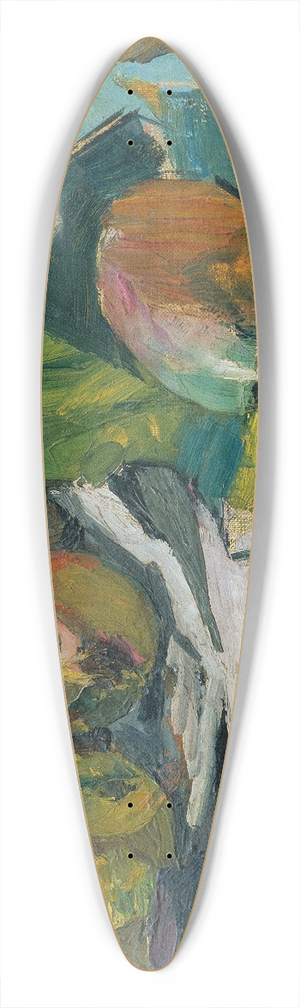 Franz Wiegele - Fruit still life 39.3 inch art pintail longboard deck