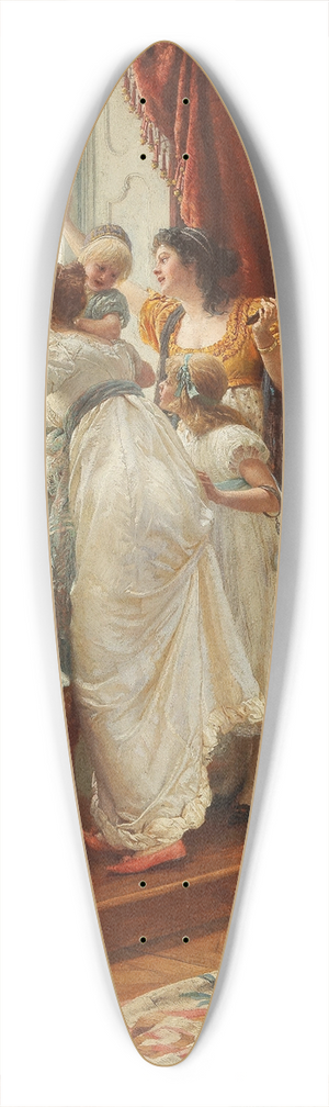 Franz Xaver Simm - einzug (The Arrival) 39.3 inch art pintail longboard deck