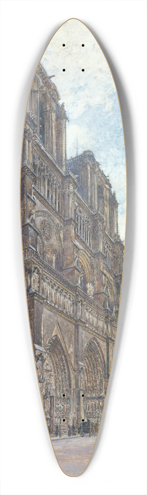 Frdric Houbron - Notre-Dame de Paris 39.3 inch art pintail longboard deck