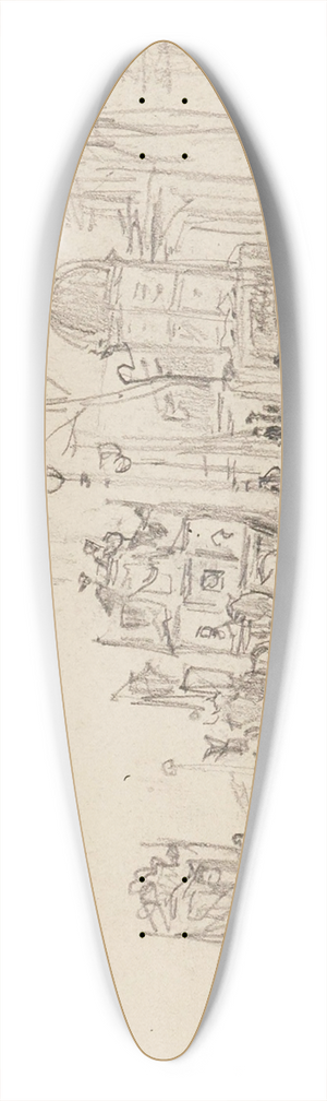 Frdric Houbron - Omnibus sur un boulevard 39.3 inch art pintail longboard deck