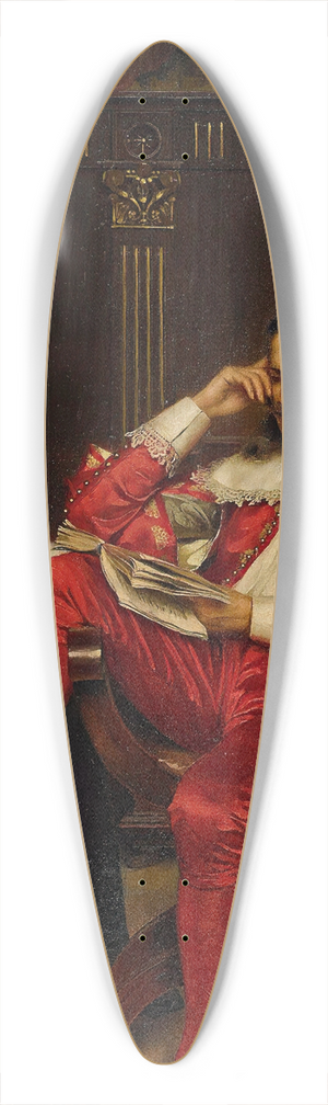 Frdric Soulacroix - A Gentleman Reading 39.3 inch art pintail longboard deck