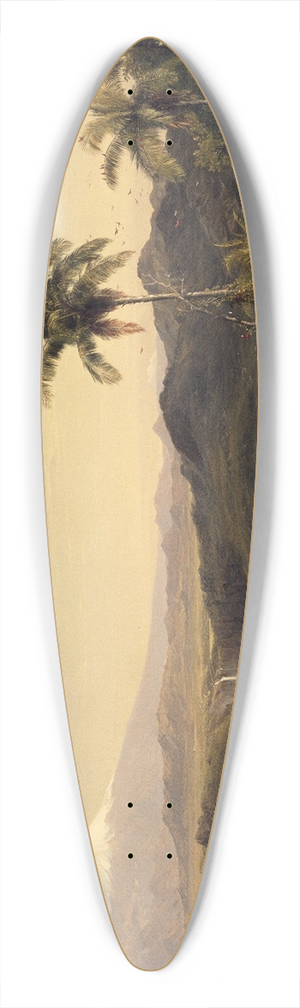 Frederic Edwin Church - Cotopaxi 39.3 inch art pintail longboard deck