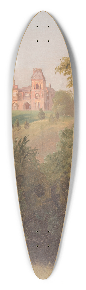 Frederic Edwin Church - Olana from the Southwest 39.3 inch art pintail longboard deck