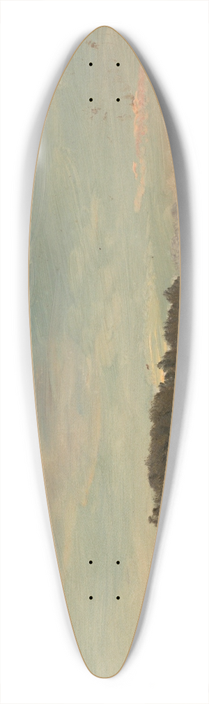 Frederic Edwin Church - Summer landscape 39.3 inch art pintail longboard deck
