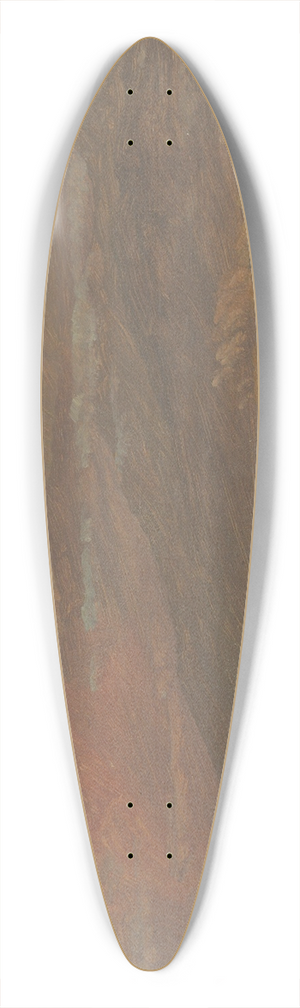 Frederic Edwin Church - Sunset and Mountains 39.3 inch art pintail longboard deck