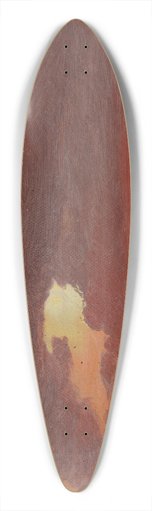 Frederic Edwin Church - Sunset, Hudson, New York 39.3 inch art pintail longboard deck