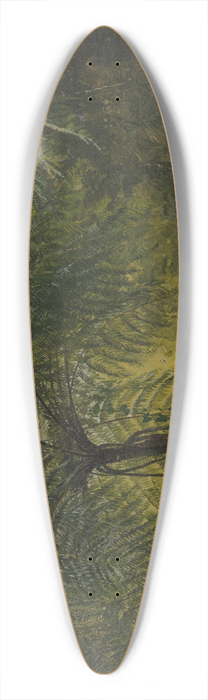 Frederic Edwin Church - Tropical Landscape 39.3 inch art pintail longboard deck