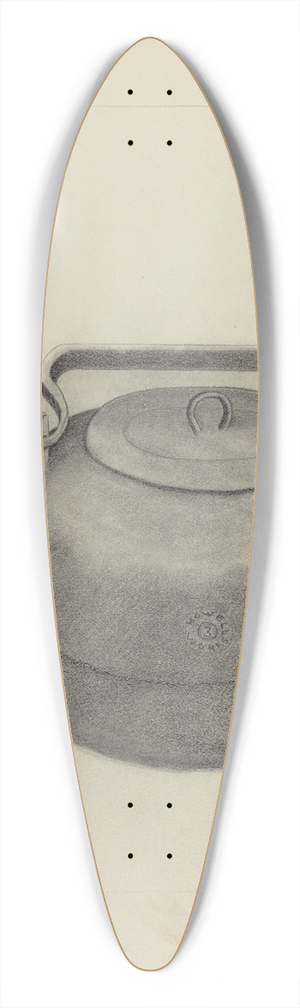 Frederick Jackson - Iron Tea Kettle 39.3 inch art pintail longboard deck