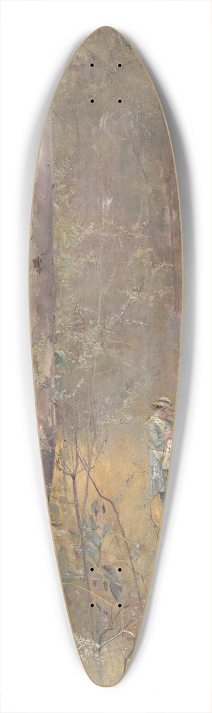 Frederick McCubbin - Lost 39.3 inch art pintail longboard deck
