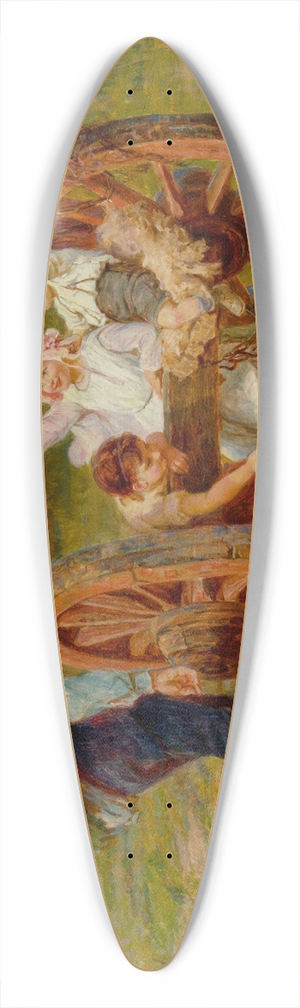 Frederick Morgan - Apple time 39.3 inch art pintail longboard deck
