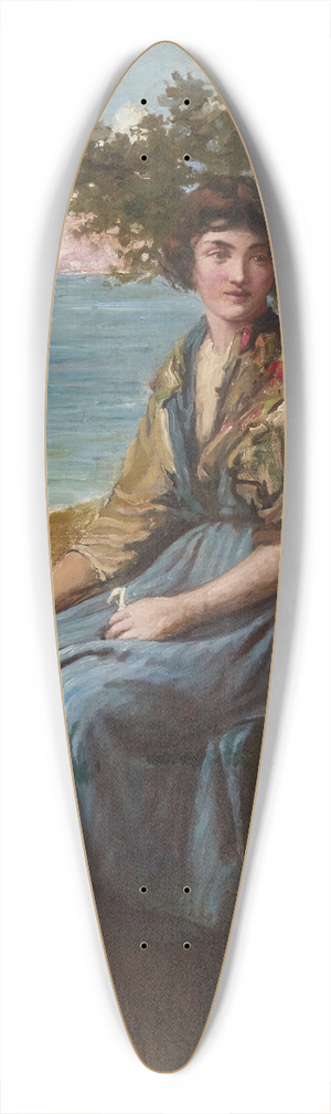 Frederick Morgan - On the Cliffs 39.3 inch art pintail longboard deck