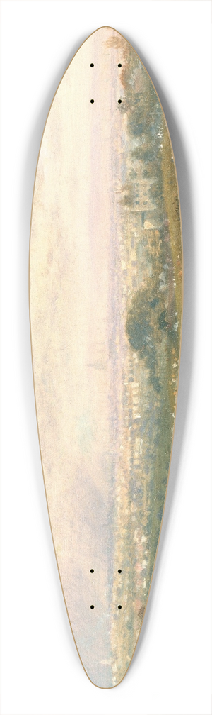 Frederick Nash - London from Islington Hill 39.3 inch art pintail longboard deck