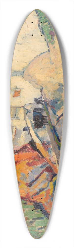 Frederick Porter - The chalk cliff 39.3 inch art pintail longboard deck