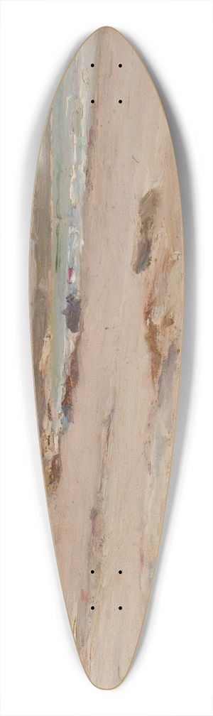 Frederick Porter Vinton - Beach Scene 39.3 inch art pintail longboard deck