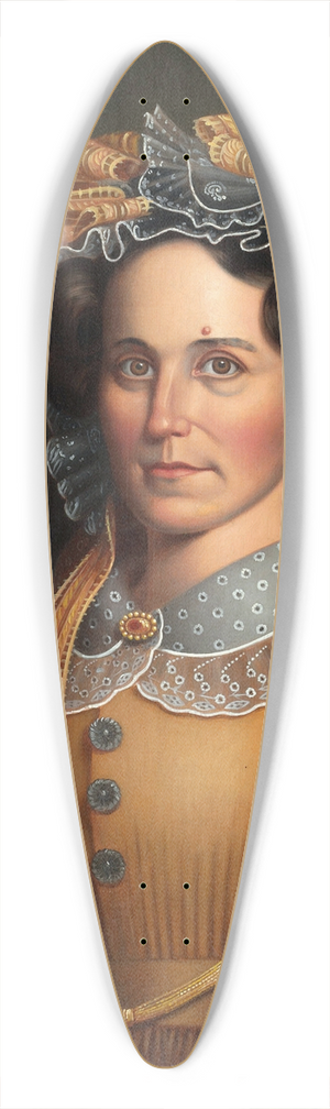 Frederick Randolph Spencer - Lady in Brown 39.3 inch art pintail longboard deck