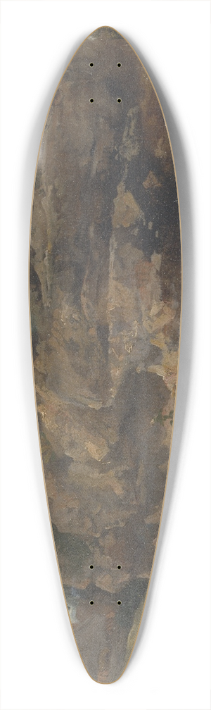 Frederick Waters Watts - Rocky Hillside 39.3 inch art pintail longboard deck