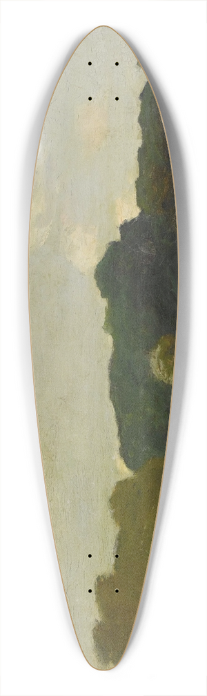 Frederick William Kost - Landscape With Trees 39.3 inch art pintail longboard deck
