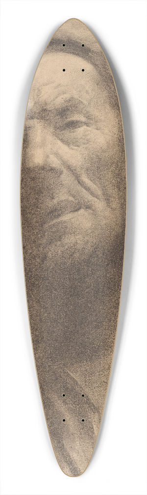 Frederick William MacMonnies - Head of a Man 39.3 inch art pintail longboard deck