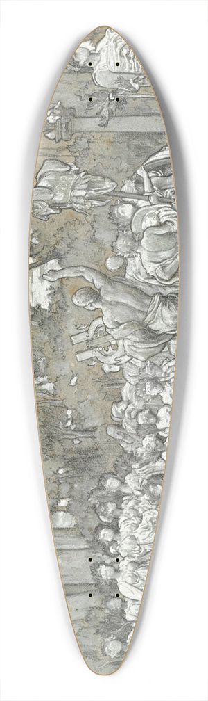 Frederic Leighton - Study For The Daphnephoria 39.3 inch art pintail longboard deck
