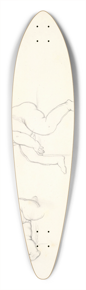 Frederic Leighton - Three Children 39.3 inch art pintail longboard deck