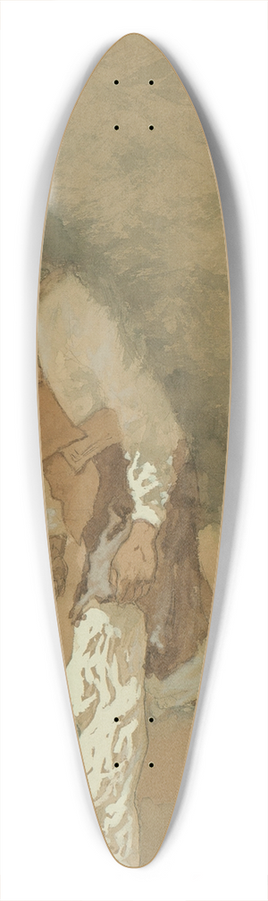 Frederic Remington - Carrying Fodder 39.3 inch art pintail longboard deck