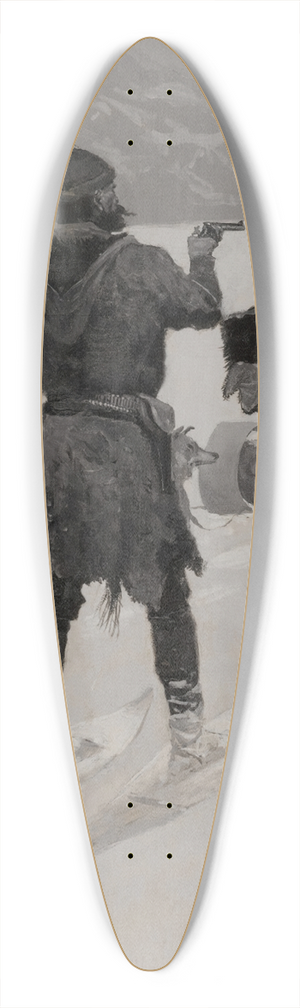 Frederic Remington - Hands Off 39.3 inch art pintail longboard deck