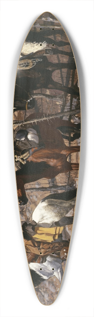 Frederic Remington - Prospecting for Cattle Range 39.3 inch art pintail longboard deck