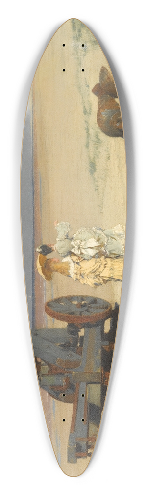 Frederik Hendrik Kaemmerer - A Beach Stroll 39.3 inch art pintail longboard deck