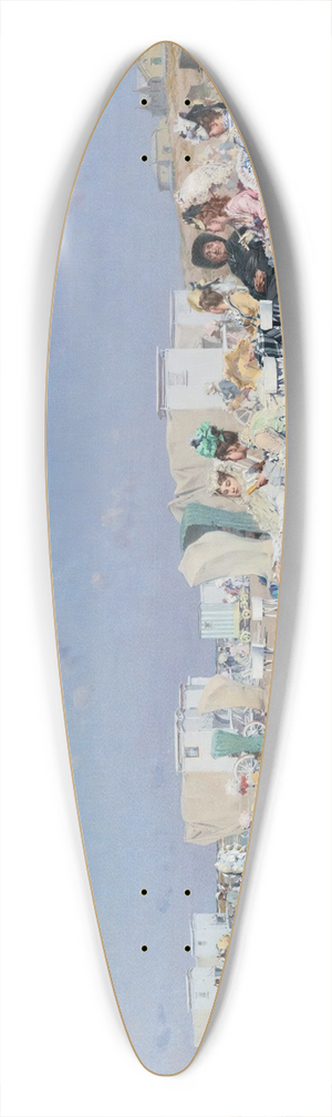 Frederik Hendrik Kaemmerer - Beach At Scheveningen, Holland 39.3 inch art pintail longboard deck