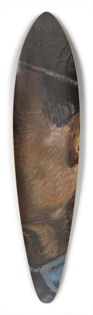 Frederik Lange - Self-portrait 39.3 inch art pintail longboard deck